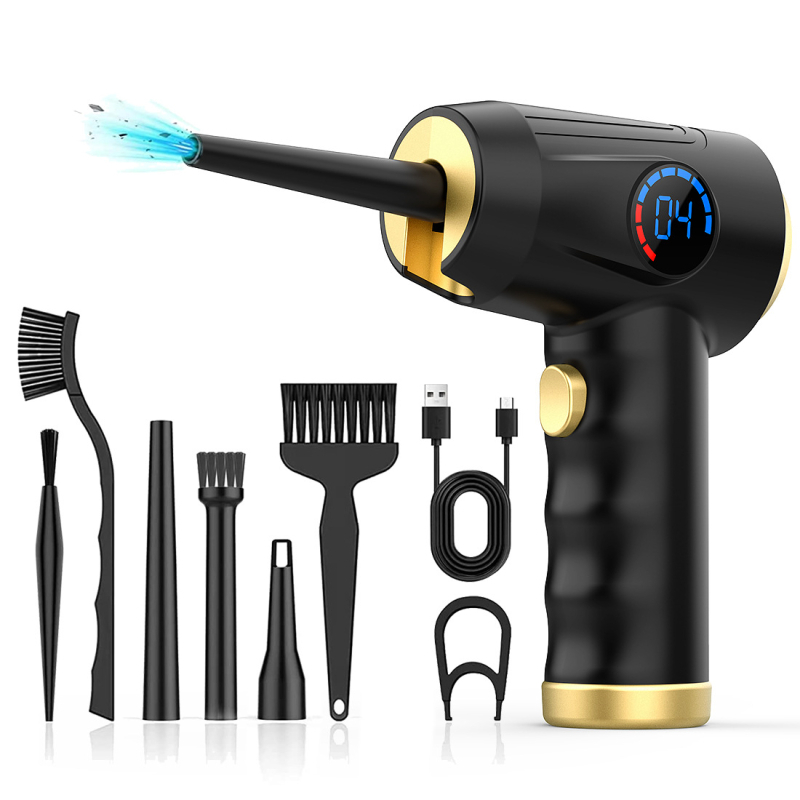 Sprādzienbīstams viedais digitālais displejs ērta uzlāde mini rokas tīrīšanas sūknēšanas automašīnas bezvadu super putekļu pūtējs