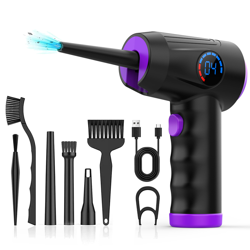 Sprādzienbīstams viedais digitālais displejs ērta uzlāde mini rokas tīrīšanas sūknēšanas automašīnas bezvadu super putekļu pūtējs