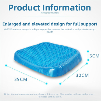 Kiaušinio formos pagalvėlė, keturių metų laikų vandens įpurškimo neturinti kėdė, minkšta, sutirštinta gelio automobilio vandens pagalvėlė biuro korio formos pagalvėlė