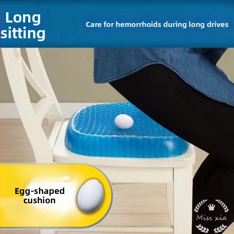 Kiaušinio formos pagalvėlė, keturių metų laikų vandens įpurškimo neturinti kėdė, minkšta, sutirštinta gelio automobilio vandens pagalvėlė biuro korio formos pagalvėlė