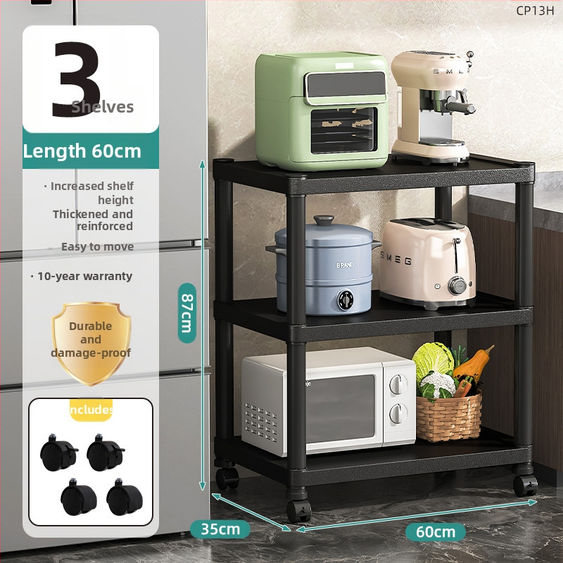 Köögivahe hoiuriiul põrandale, mitmekihiline, mitmeotstarbeline poti hoiuriiul mikrolaineahju majapidamise hoiuriiul plastist