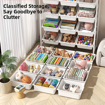 Παιδική βάση αποθήκευσης παιχνιδιών, πολυστρωματική κινητή βάση αποθήκευσης, βιβλιοθήκη, σαλόνι, ντουλάπι αποθήκευσης νηπιαγωγείου, ράφι φινιρίσματος