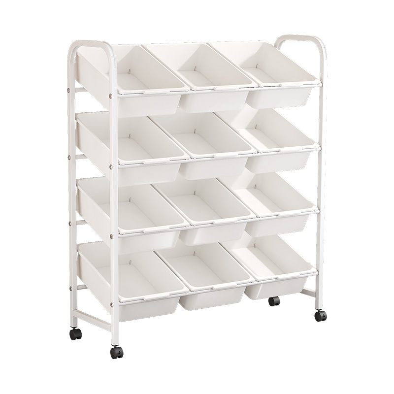 Laste mänguasjade hoiuriiul Mitmekihiline teisaldatav hoiuriiul Raamaturiiul Põranda elutuba Lasteaia hoiukapp Viimistlusriiul