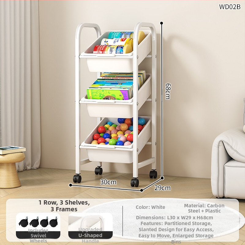 Laste mänguasjade hoiuriiul Mitmekihiline teisaldatav hoiuriiul Raamaturiiul Põranda elutuba Lasteaia hoiukapp Viimistlusriiul