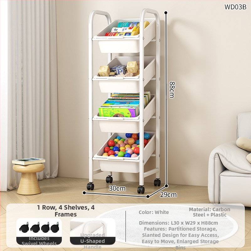 Laste mänguasjade hoiuriiul Mitmekihiline teisaldatav hoiuriiul Raamaturiiul Põranda elutuba Lasteaia hoiukapp Viimistlusriiul