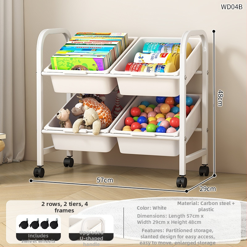 Laste mänguasjade hoiuriiul Mitmekihiline teisaldatav hoiuriiul Raamaturiiul Põranda elutuba Lasteaia hoiukapp Viimistlusriiul