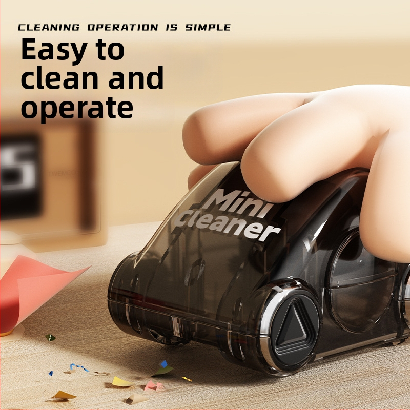 Мини количка за почистване на настолни компютри, забавни ученически канцеларски материали, гумичка за молив, прахоуловител, играчка-количка за декомпресия, ръчен модел