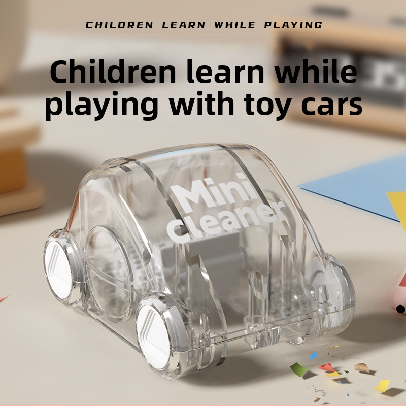 Мини количка за почистване на настолни компютри, забавни ученически канцеларски материали, гумичка за молив, прахоуловител, играчка-количка за декомпресия, ръчен модел