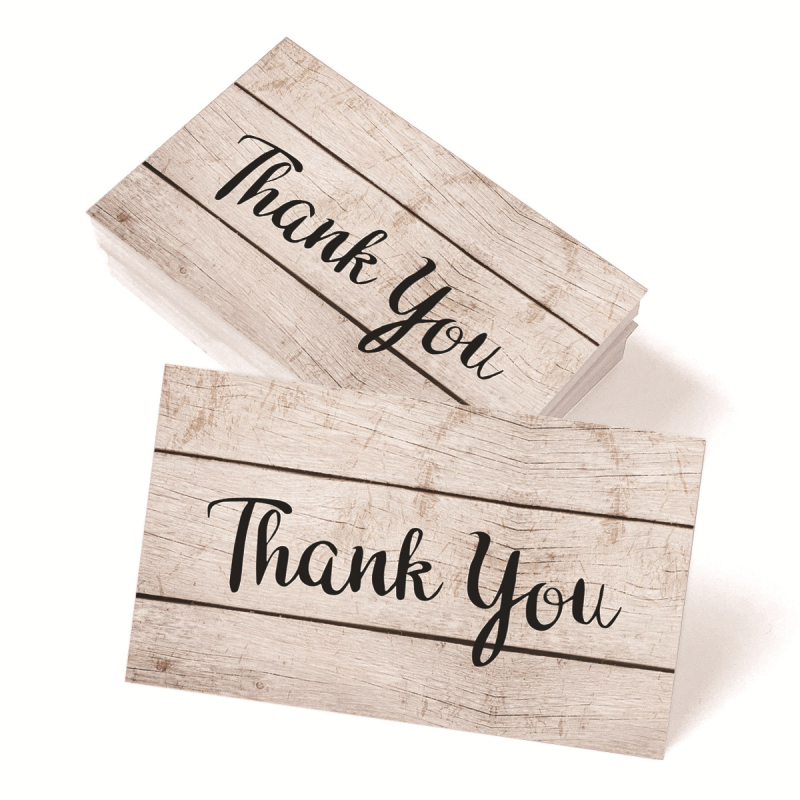 Tänukaart 50/pakk tänukaart kingitus pühade õnnitluskaart pulma äripeokutsekaart