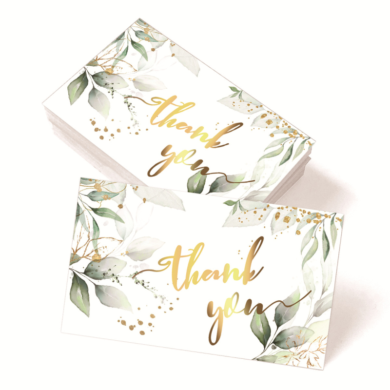 Tänukaart 50/pakk tänukaart kingitus pühade õnnitluskaart pulma äripeokutsekaart