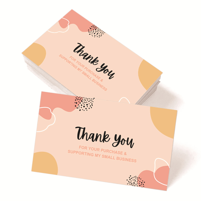 Tänukaart 50/pakk tänukaart kingitus pühade õnnitluskaart pulma äripeokutsekaart