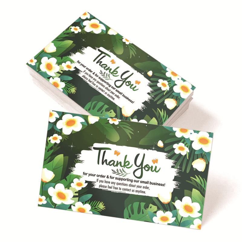 Tänukaart 50/pakk tänukaart kingitus pühade õnnitluskaart pulma äripeokutsekaart