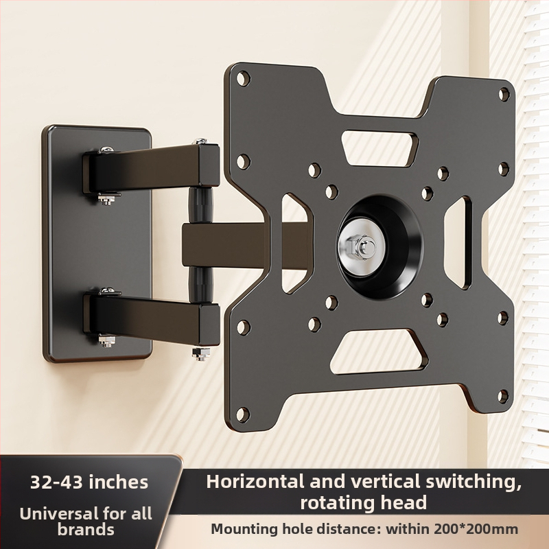 Suport de perete retractabil rotativ pentru monitor LCD, agățat, raft universal de perete, pentru calculator, raft de perete suspendat