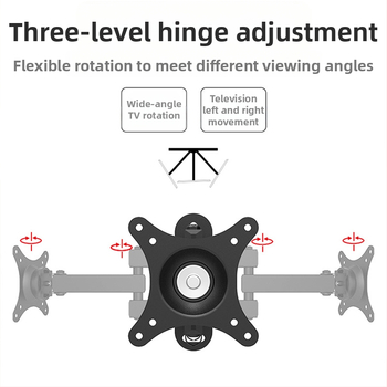 Suport de perete retractabil rotativ pentru monitor LCD, agățat, raft universal de perete, pentru calculator, raft de perete suspendat