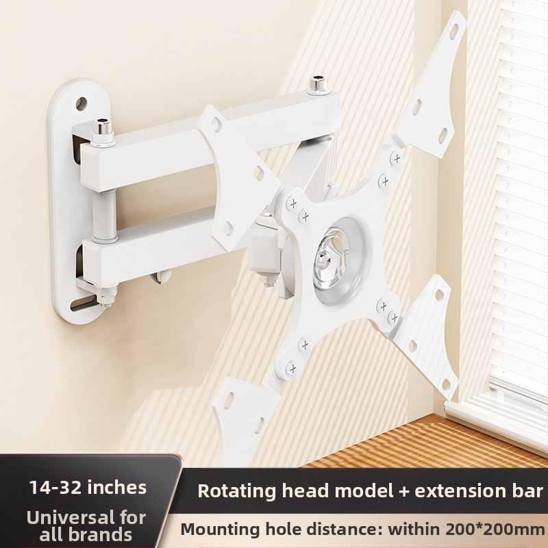Suport de perete retractabil rotativ pentru monitor LCD, agățat, raft universal de perete, pentru calculator, raft de perete suspendat