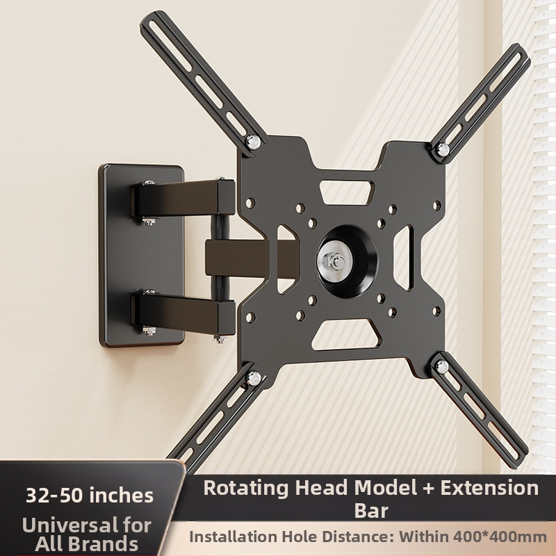 Suport de perete retractabil rotativ pentru monitor LCD, agățat, raft universal de perete, pentru calculator, raft de perete suspendat