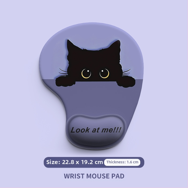 Kuum koomiksilooma silikoonist randme hiirematt randmetugi lauapadi pildiga hiirematt randmekaitse plekikindel