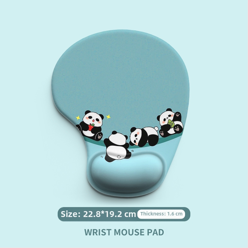 Kuum koomiksilooma silikoonist randme hiirematt randmetugi lauapadi pildiga hiirematt randmekaitse plekikindel