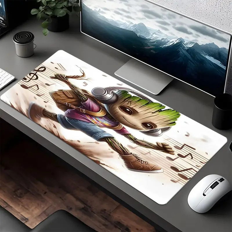 Temu populaarseim koomiksianimatsiooni Groot Star Warsi diatomimuda hiirematt – vettimav, mustust ja kulumiskindel lauamatt