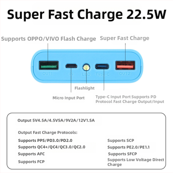 4 18650 kiirlaadimisega 22,5 W mobiilne toiteplokk, keevitusvaba laadimiskomplekt, laadimine, välklambi laadimiskomplekt, eemaldatav