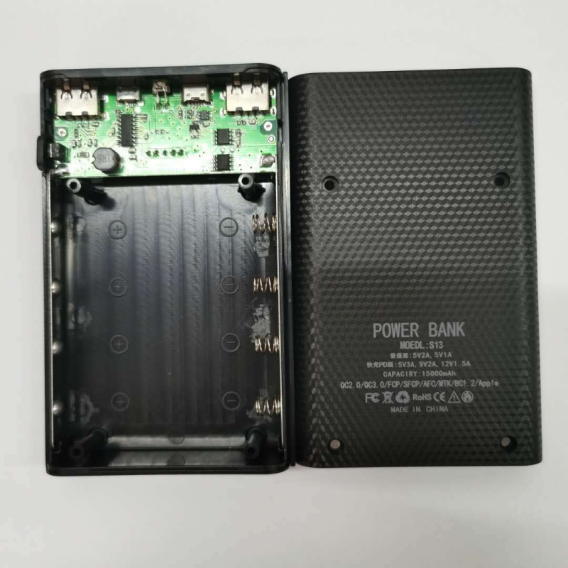 4 18650 kiirlaadimisega 22,5 W mobiilne toiteplokk, keevitusvaba laadimiskomplekt, laadimine, välklambi laadimiskomplekt, eemaldatav