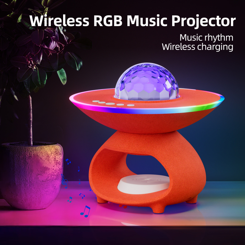 Mobiliojo telefono belaidis įkrovimas „Bluetooth“ garsiakalbis Atmosferos naktinė lemputė „Amazon“ tarpvalstybinė populiari miegamojo stalo lempa, didmeninė prekyba