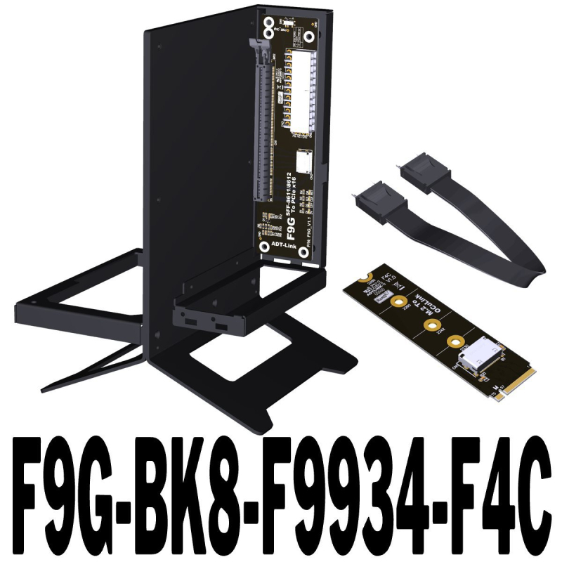 „Adt-F9G Oculink“ išorinės vaizdo plokštės prijungimo stotelė su ATX laikikliu, Pcie4.0X4 Sff8611 8612