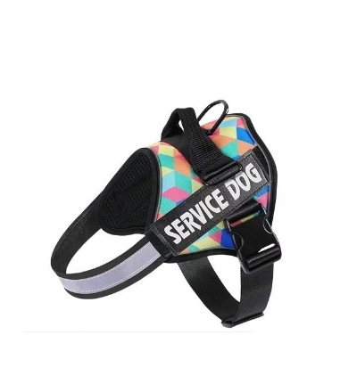 Hám kutyapóráz mellény stílusú közepes és nagy kutyáknak, border collie-knak, golden retrievereknek, francia bulldogoknak, húzásgátló, fényvisszaverő éjszakai sétákhoz