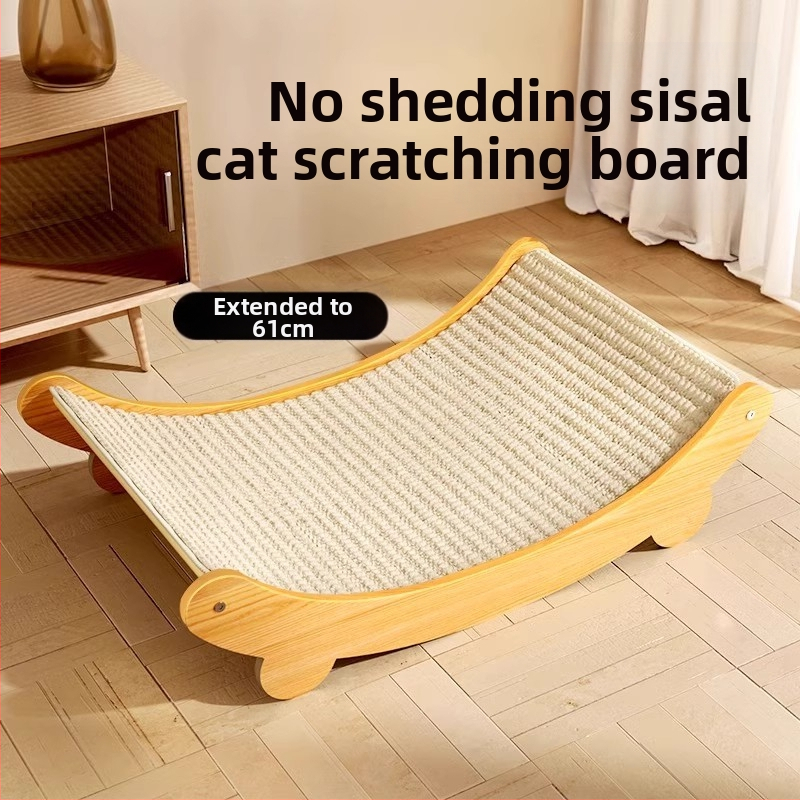 Σανίδα ξυσίματος για γάτες από σιζάλ, ανθεκτική στη φθορά, μεγάλη σανίδα με νύχια για γάτες, ενσωματωμένη προστασία από γρατσουνιές στον καναπέ, ανθεκτικό στις γρατσουνιές.