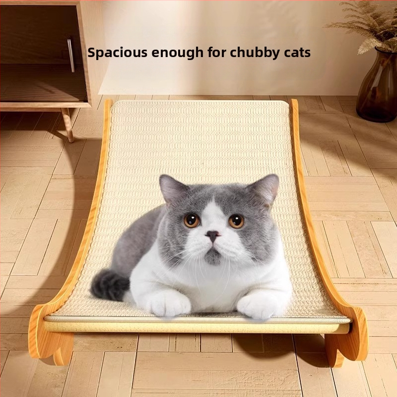 Дъска за драскане от сизал за котки, устойчива на износване, голяма дъска за котешки нокти, вградена котешка подложка против надраскване, защита за дивана от котки