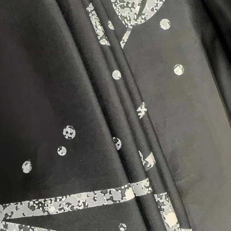 Piiriülene Euroopa ja Ameerika uue stiiliga 2025. aasta sügis-talve moodne ümara kaelusega trükitud üheksaveerandvarrukatega kleit