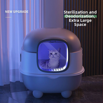 Αυτόματο καθάρισμα δοχείου άμμου γάτας, αποσμητικό δοχείου άμμου γάτας, πλήρως κλειστό, έξυπνο δοχείο τουαλέτας γάτας, δοχείο άμμου γάτας με αντιπυρετικό