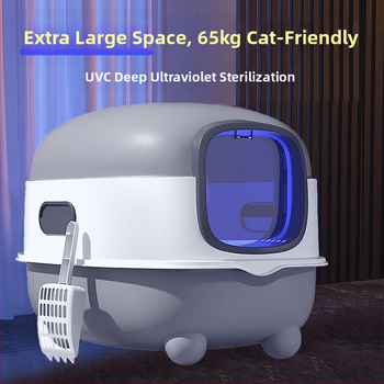 Αυτόματο καθάρισμα δοχείου άμμου γάτας, αποσμητικό δοχείου άμμου γάτας, πλήρως κλειστό, έξυπνο δοχείο τουαλέτας γάτας, δοχείο άμμου γάτας με αντιπυρετικό