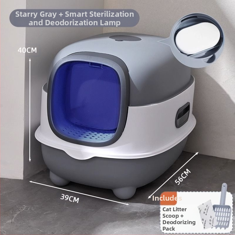 Automaatselt puhastatav kassiliivkast kassiliivakasti deodorant täielikult suletud nutikas kassi tualett kassiliivakast pritsmekindel kassiliivkast