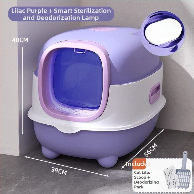 Automaatselt puhastatav kassiliivkast kassiliivakasti deodorant täielikult suletud nutikas kassi tualett kassiliivakast pritsmekindel kassiliivkast