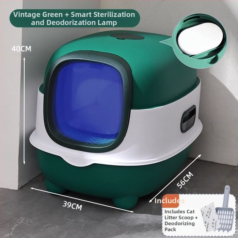 Automaatselt puhastatav kassiliivkast kassiliivakasti deodorant täielikult suletud nutikas kassi tualett kassiliivakast pritsmekindel kassiliivkast