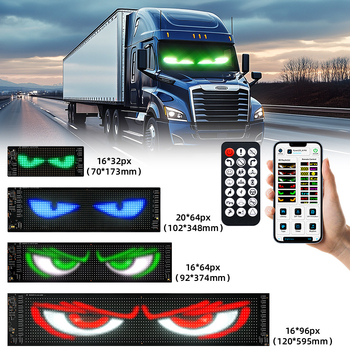 Automašīnas elastīgais displejs LED mīkstais ekrāns APP Bluetooth LED reklāmas ekrāns aizmugurējais logs interesants izteiksmes interaktīvs ūdensnecaurlaidīgs ekrāns