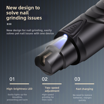 Koera küüneveski elektriline lemmikloomade küüneveski laadiv kassi küünelõikur kuldse karvaga küüneveski vaigistatav