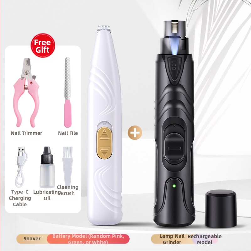 Koera küüneveski elektriline lemmikloomade küüneveski laadiv kassi küünelõikur kuldse karvaga küüneveski vaigistatav