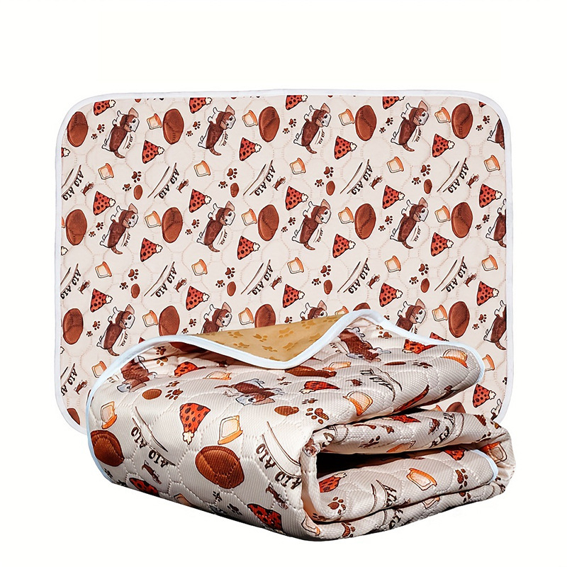 Трансгранична, переща се подложка за урина за домашни любимци, переща се и многократна употреба, четирислойна, водоустойчива подложка за обучение на инконтиненция за пътуване и кучета