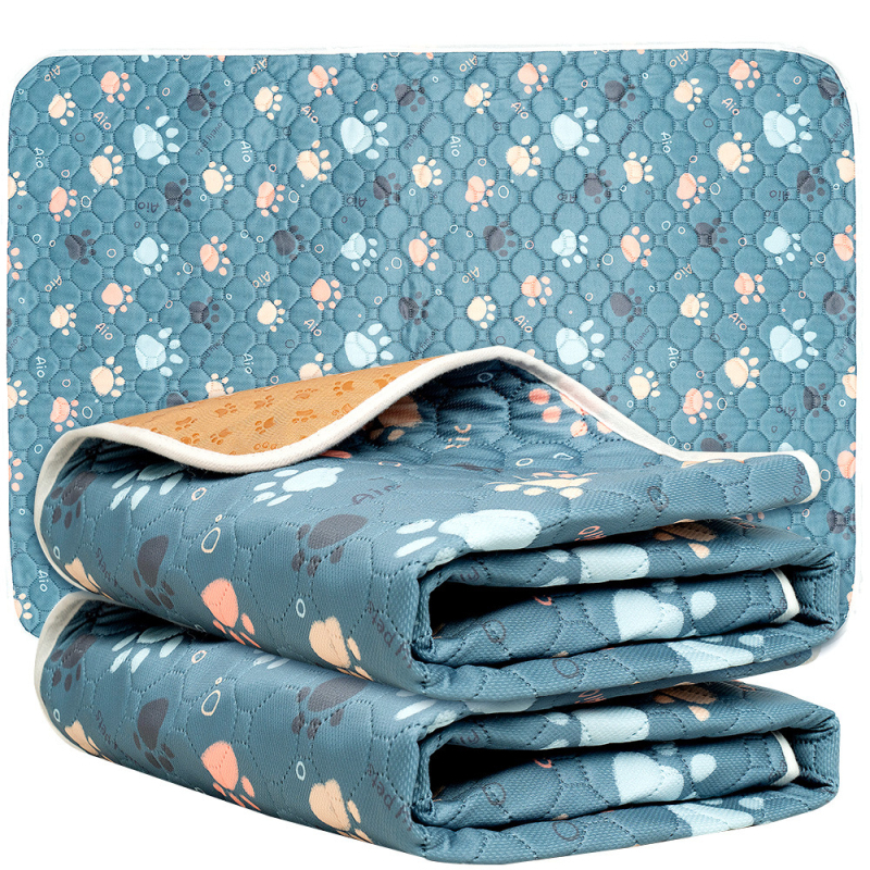 Трансгранична, переща се подложка за урина за домашни любимци, переща се и многократна употреба, четирислойна, водоустойчива подложка за обучение на инконтиненция за пътуване и кучета