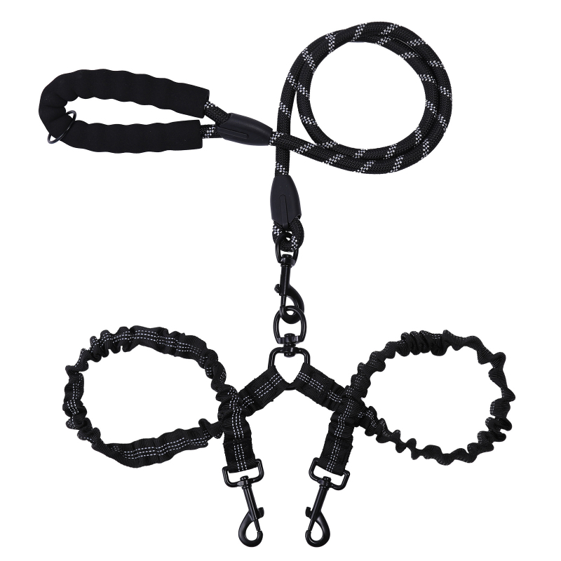 Határokon átnyúló, nagy eladó, visszahúzható kutyasétáltató kötél, egy húzós, két húzókötél, többszínű, fényvisszaverő, közepes és nagy méretű, kétfejű kutyasétáltató kötélruha