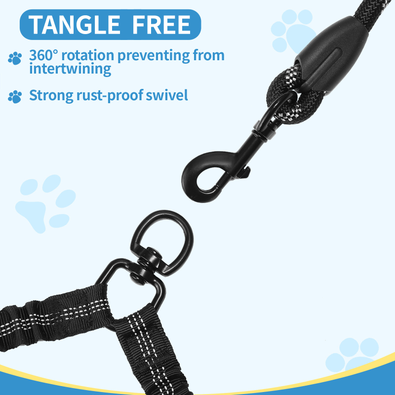 Határokon átnyúló, nagy eladó, visszahúzható kutyasétáltató kötél, egy húzós, két húzókötél, többszínű, fényvisszaverő, közepes és nagy méretű, kétfejű kutyasétáltató kötélruha