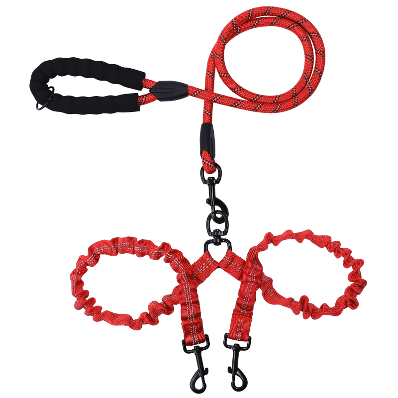 Határokon átnyúló, nagy eladó, visszahúzható kutyasétáltató kötél, egy húzós, két húzókötél, többszínű, fényvisszaverő, közepes és nagy méretű, kétfejű kutyasétáltató kötélruha