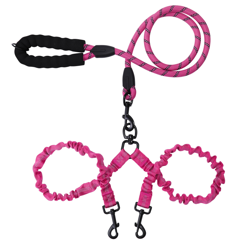 Határokon átnyúló, nagy eladó, visszahúzható kutyasétáltató kötél, egy húzós, két húzókötél, többszínű, fényvisszaverő, közepes és nagy méretű, kétfejű kutyasétáltató kötélruha