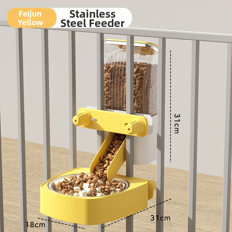 Automaatne kassisöötja koertele iseteeninduslik söötmismasin hulgimüügis kassikauss, kauss, kauss, koputusvastane rippuv lemmikloomatarvete komplekt