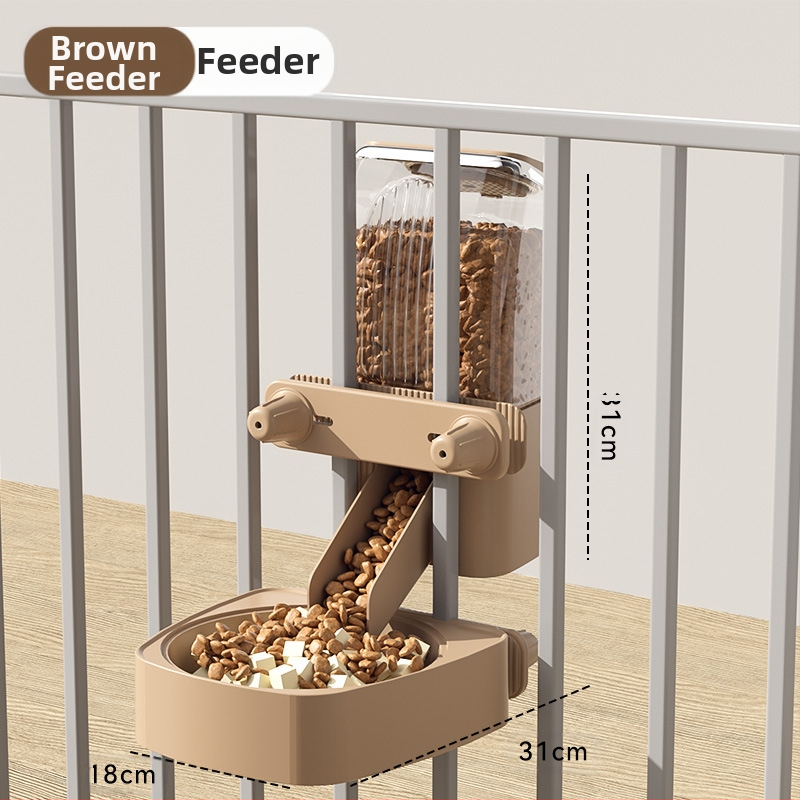 Automaatne kassisöötja koertele iseteeninduslik söötmismasin hulgimüügis kassikauss, kauss, kauss, koputusvastane rippuv lemmikloomatarvete komplekt