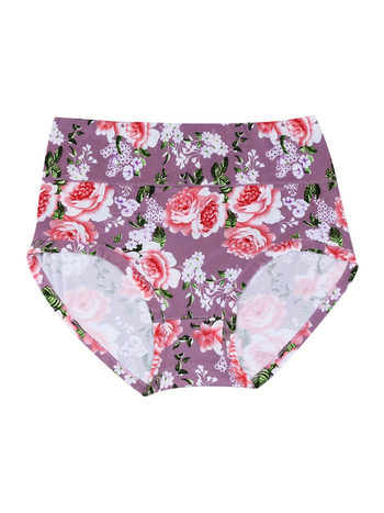 2025 m. naujas tarpvalstybinis europietiškas ir amerikietiškas 5 dalių moteriškas elegantiškas apatinių komplektas su dideliu gėlių raštu