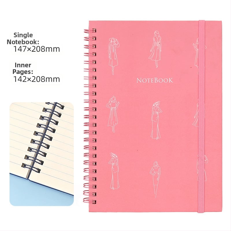 Ameerika nädalaplaani A5 spiraalmärkmik, horisontaalne märkmik, ajakava märkmik, inglise päevik, õpilase märkmik, hulgimüük