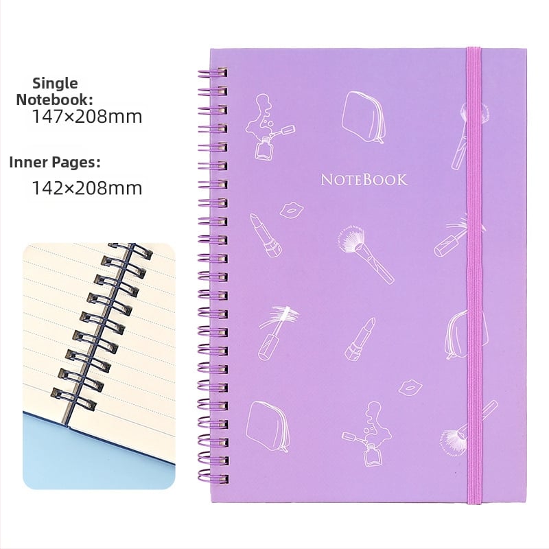 Ameerika nädalaplaani A5 spiraalmärkmik, horisontaalne märkmik, ajakava märkmik, inglise päevik, õpilase märkmik, hulgimüük